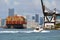 Containership Arriving at the Port of Miami