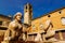 Contarini fountain on Piazza Vecchia, Citta Alta, Bergamo city, Italy