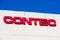 Contec sign, logo at headquarters. Contec provides technology and people based solutions to the broadband service companies and