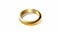 Contemplative Absurdity: Golden Wedding Ring Vector Illustration