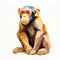 Contemporary Animal Sculpture: Polygon Chimpanzee By Patrick Brown