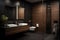 Contemporary Bathroom Design. AI Generated.