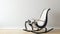 Contemporary Black And White Rocking Chair: Art Nouveau Style