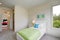 Contemporary blue and green kid`s bedroom