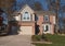 Contemporary Brick House with Bay Window