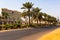 Contemporary buildings at main road in Khartoum, Sudan