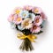 Contemporary Candy-coated Daisy Bouquet With Yellow Ribbon