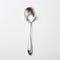 Contemporary Candy-coated Silver Spoon On White Background