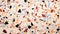 Contemporary Candy-coated Terrazzo Painting With Organic Shapes
