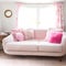 Contemporary Chic: Pink Themed Room with Clean Lines and Elegant Touches