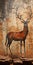 Contemporary Chinese Art: Stag Painting In Primitive Imagery