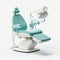 Contemporary Dental Chair with Comfortable Light Blue Design. Generative AI