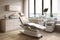 Contemporary doctor office interior with a modern workplace in a clinical setting
