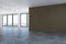 Contemporary Empty Office Room without People 3D Rendering