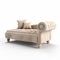 Contemporary Fairy Tale Style Tufted Sofa 3d Render On White Background