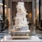 Contemporary Glam: A Multi-tiered Cake Statement