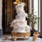 Contemporary Glam: A Multi-tiered Cake Statement