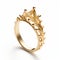 Contemporary Gothic Inspired Gold Ring With Intricate Details