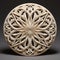 Contemporary Gothic Ivory-coated Kinetic Artwork With Intricate Foliage
