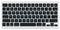 Contemporary light keyboard of computer. Top View Wireless Keyboard New Model With Aluminium Isolated With Clipping Path