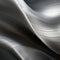 Contemporary Metallurgy: Abstract Black And Silver Waves
