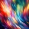 Contemporary Oil Painting Abstract Blurred Multi Colored Wavy Background