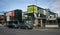 Contemporary outdoor retail project of Boxed Quarter on the street in Christchurch, New Zealand