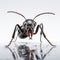 Contemporary Portrait Photography Ant On White Background