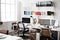 Contemporary Room Workplace Office Supplies Concept