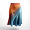 Contemporary Siren: Colorful Skirt 3d Model With Precisionist Lines