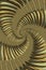 contemporary style gold brown and beige creative spiral design