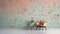 Contemporary Terrazzo: Trendy and textured choice Home Interior Backdrop, Mockup Style, Template