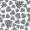 Contemporary tropical monstera leaves seamless pattern illustration