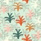 Contemporary Tropical plam collage seamless pattern. Cut out shapes illustration.