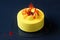 Contemporary Yellow Velvet Mousse Cake