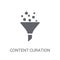 Content curation icon. Trendy Content curation logo concept on w