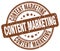 content marketing brown stamp