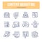 Content Marketing Doodle Icons