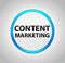 Content Marketing Round Blue Push Button