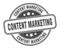 content marketing stamp. content marketing round grunge sign.