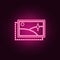 content placement icon. Elements of Web Development in neon style icons. Simple icon for websites, web design, mobile app, info