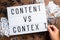 Content Versus Context