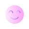 Contented emoji flat gradient two-color ui icon