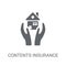 Contents insurance icon. Trendy Contents insurance logo concept