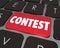 Contest Computer Key Button Enter Jackpot Prize Drawing Online