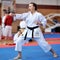 Contestant participating in the European Karate Championship Fudokan 2014