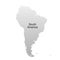 Continent South America. White background.Vector illustration.