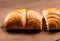Continental breakfast with delicious freshly baked croissants