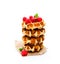 Continental classics belgian butter waffles with raspberries is