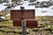 Continental Divide Trail sign in Wind Rivers Range Wyoming along Continental Divide Trail No. 094, Fremont Crossing, Seneca Lake,